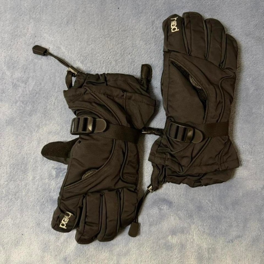 HEAD black ski gloves adult Size L